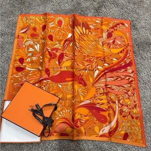 Vintage Hermes Silk Scarf - brand new - millefleurs du mexique